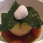 料理ふじ味 - 無花果の天麩羅（2016.08.15.)