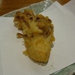 天丼てんや - サービス券でまいたけの天ぷらを無料でいただきました。