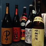 かがやき - 焼酎も揃っている