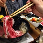 かがやき - リブロースをしゃぶしゃぶしてます