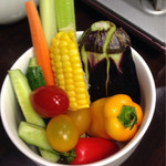 かがやき - 生野菜スティックは彩りも綺麗