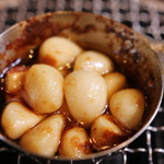 grilled garlic in oil