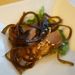 老神温泉 ぎょうざの満洲 - （2016/7月　朝食）テーブルセットのおかず