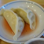 老神温泉 ぎょうざの満洲 - （2016/7月　朝食）ブッフェの水餃子