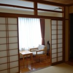 老神温泉 ぎょうざの満洲 - （2016/7月）泊まった部屋の広縁