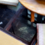 カヤバ珈琲 - ガラスの床。1Fが見えます。