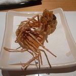 みえ田 - 「ボタンエビの頭」のから揚げ