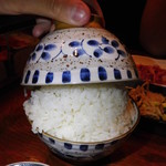 やきにく 宵緒 - 二杯目の白ご飯は形を検証♪