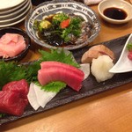 ととすし - まぐろ盛り&なまこ酢('15.02)