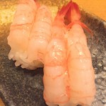 ととすし - 甘海老握り('16.07)