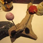 イレテテュヌフワ - [ランチ]左：トマト、右：ミートの団子