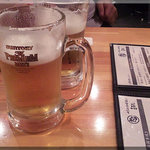 やきとん うまか市場 まるし - ビール(2010/10/26)