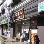 手打うどん長谷川 - エン座長谷川、外観　風の強い日に初訪問