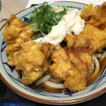 丸亀製麺 - タル鶏天ぶっかけ大（720円）