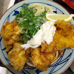 丸亀製麺 - タル鶏天ぶっかけ大（720円）