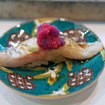 寿司栄 - ノドグロの上に大根おろしの握り