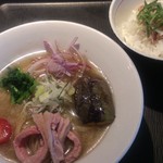 煮干し中華そば一燈 - 鴨出汁冷やしそば「カモーン3号」