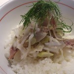煮干し中華そば一燈 - 鴨出汁冷やしそば（鴨肉丼）「カモーン3号」