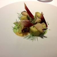 レフェルヴェソンス - すずかぜ～翡翠茄子と蝦夷あわび、ディル、白味噌とミョウガ