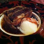 すじ、じゃがいも、ベーコン