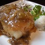 丸太小屋レストラン  びんずる - びんずる自慢の一品、揚げだし豆腐のあんかけステーキ『豆腐ステーキ』