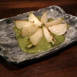 かはほり - 蕪の煎り焼き 鰐梨酪味惣酢（わになしらくみソース）(2016.Aug)