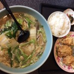 味処四季 - Ａセットちゃんぽん中