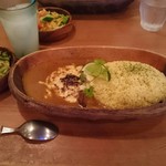 アイリーカレーハウス - お店オススメのジャマイカンジャークチキンカレー。
      チーズトッピング。