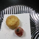 美国観光ハウス - 海の幸のクリームコロッケ。（2016年8月）