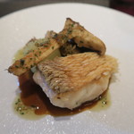 スゥリル - 28年8月　愛媛産甘鯛鱗焼き、鱧、松茸、冬瓜