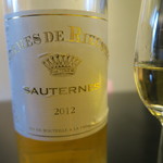 スゥリル - 28年8月　Chateau Rieussec Les Carmes de  Rieussec SAUTERNES 2012