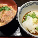 庵 - ミニかつ丼セットは¥800だ