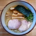 らーめん侘助 - 塩らーめんメンマ増しのアップ