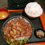 上州屋 - 牛ハラミ焼肉定食W ごはん700g