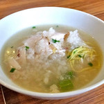 コッテジ - 「サムゲタン シンプルセットランチ」のメイン（取り分けました）（２０１６年８月）