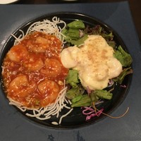 中国料理 かなめ - エビチリ エビマヨ 盛り合わせ