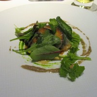 レストラン リューズ - 前菜（新潟魚沼産 八色椎茸をタルト仕立て）
