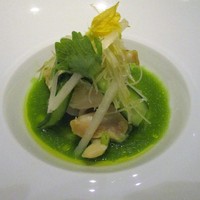 レストラン リューズ - 前菜（島根産バイ貝のコンフィとセロリと梨のサラダ）