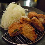 薩摩 茶美豚 とんかつ 花 - 食べ比べミンチカツ