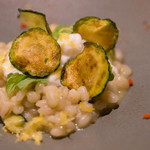 SALONE 2007 - 提案：レモンのオルゾット、ズッキーニとブッラータと共に