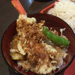 Nagasaka Sarashina Nunoya Tahee - 蟹足天丼 合盛り膳 