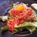 手打ちそば八轟 - 冷製トマトそば