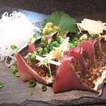 手打ちそば八轟 - 本かつお刺身