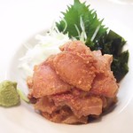 手打ちそば八轟 - イナダのゴマ和え