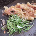 手打ちそば八轟 - お通し(鶏天)