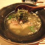 鳥しき - 鶏スープ茶漬け2016.8