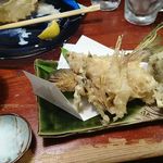 惣門 - 鮎と野菜の天ぷら