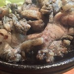 鳥玖 - もも炭火炙り 580yen('16.07)