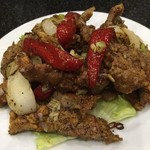 台湾小料理　香城 - 排骨の塩胡椒炒め