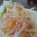 Oshokujidokoro Kaguya - サラダバーのサラダ（手前：春雨、奥：キャベツ等）、ワサビドレッシング